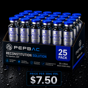 PEPBAC Reconstitution Solution — 30mL Glass Vial (25 pack)